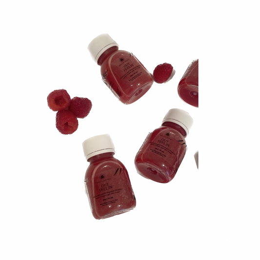 Gut Feelin' shot - Cold Pressed Pomegranate, Raspberry, Apple, Lemon & Organic Apple Cider Vinegar
