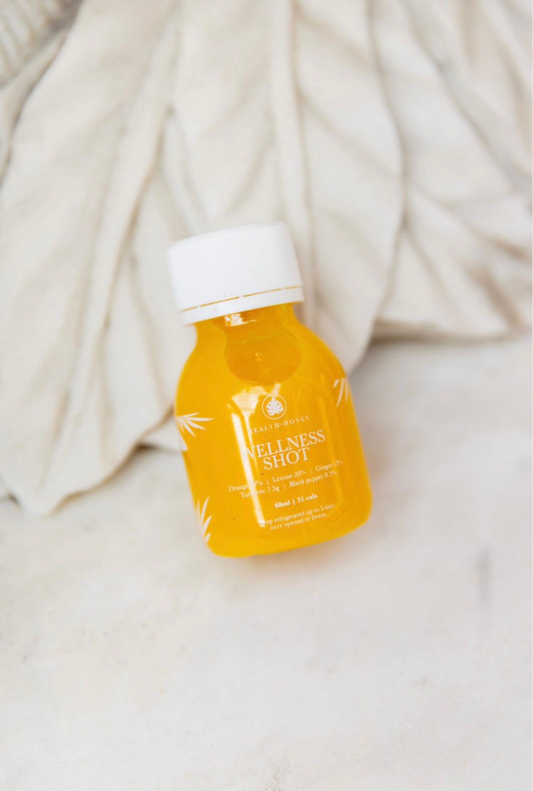 Wellness Shot - Cold pressed Orange, Turmeric, Ginger, Lemon, Black pepper
