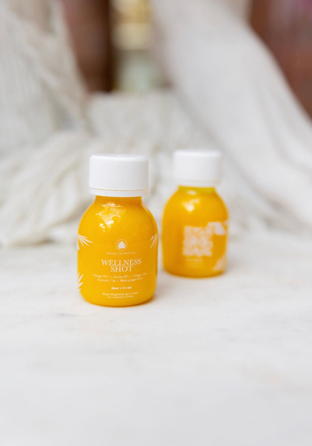 Wellness Shot - Cold pressed Orange, Turmeric, Ginger, Lemon, Black pepper