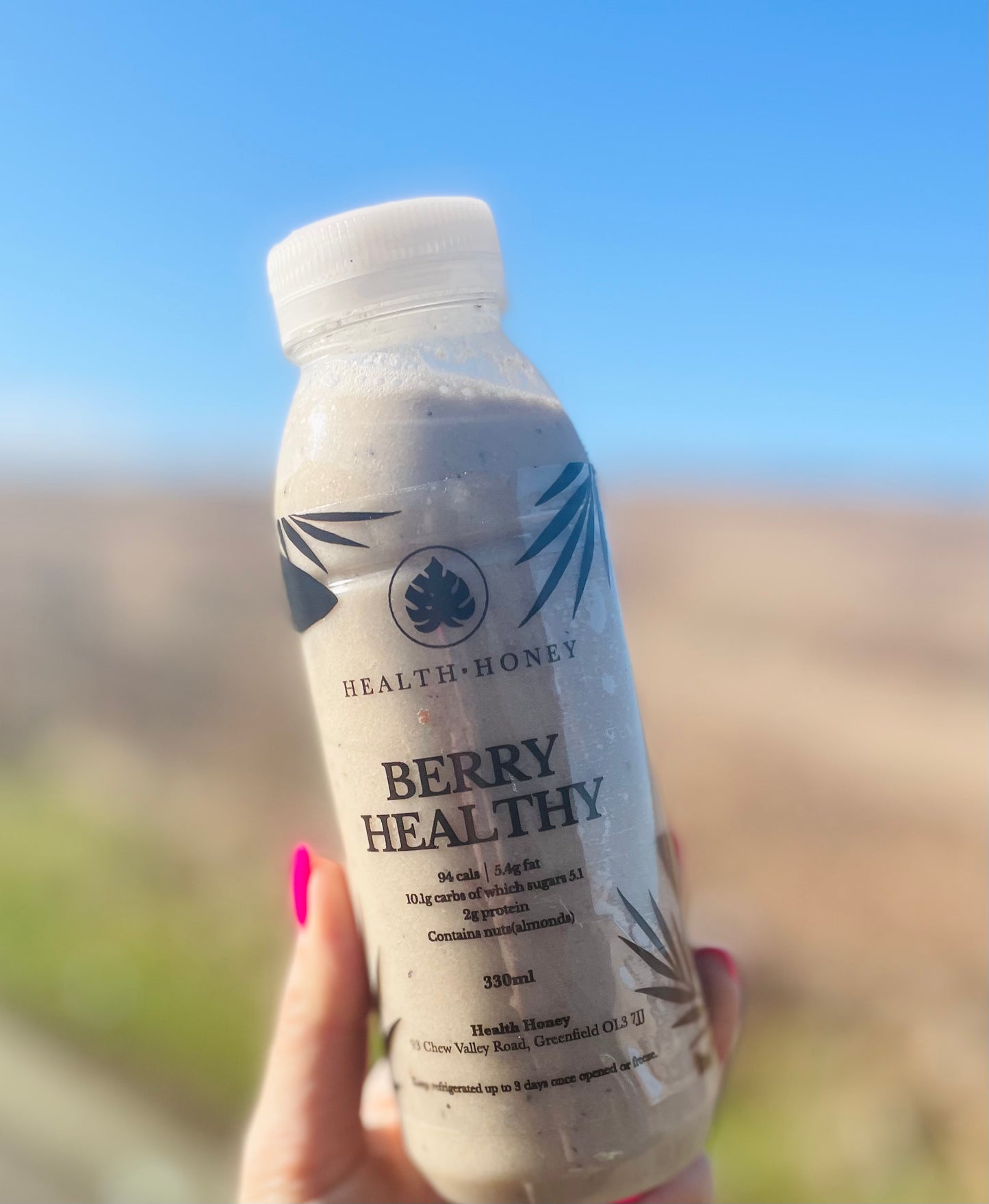 Berry Healthy Smoothie - Fresh berries blended with Almond milk