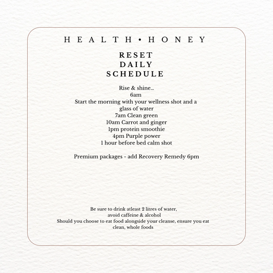 Reset Cold Pressed Juice Programmes - 1, 3 and 5 day cleanses