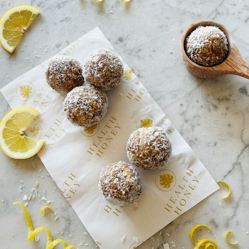 Lemon and Coconut Protein Balls
